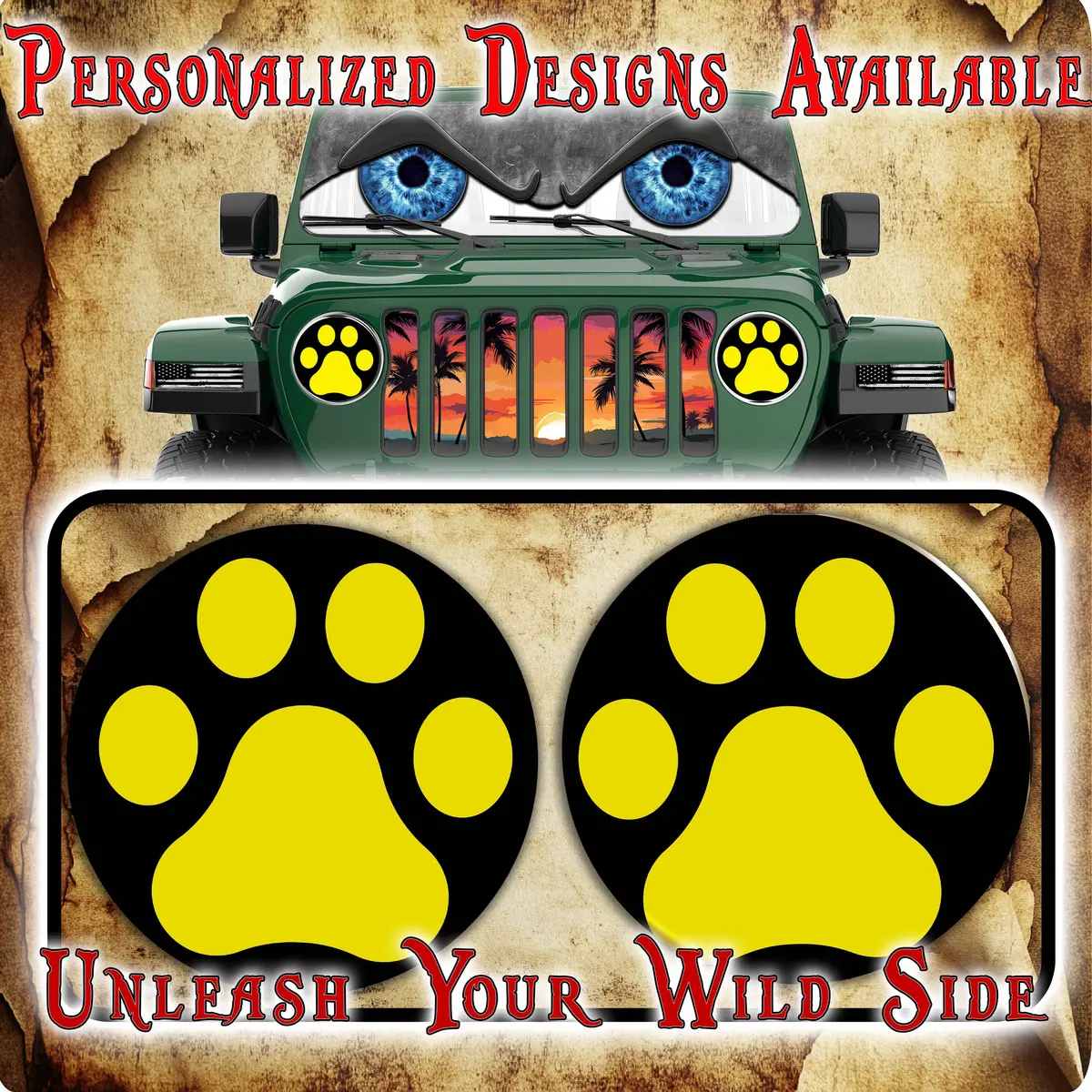 Yellow Paw Print 125 1