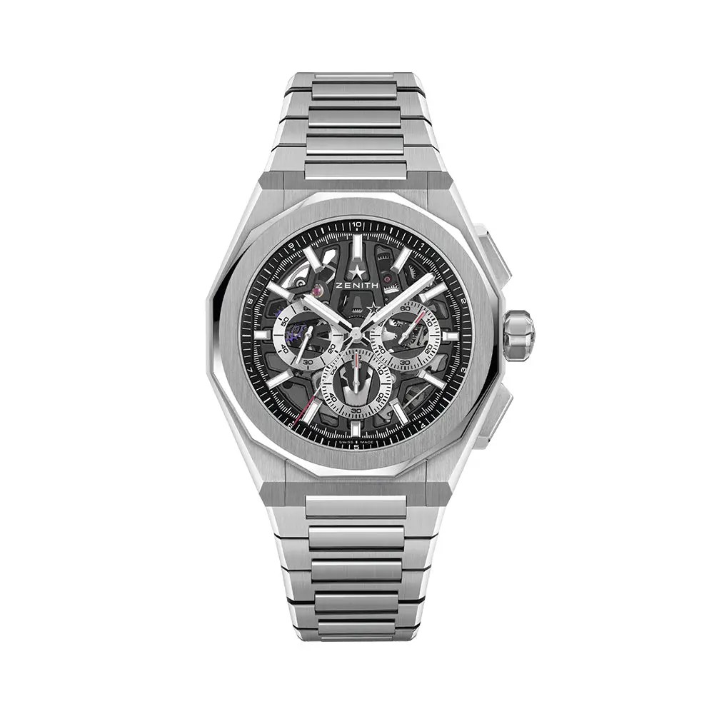 Defy Skyline Chronograph Skeleton 42Mm - Black-Toned On Bracelet 1