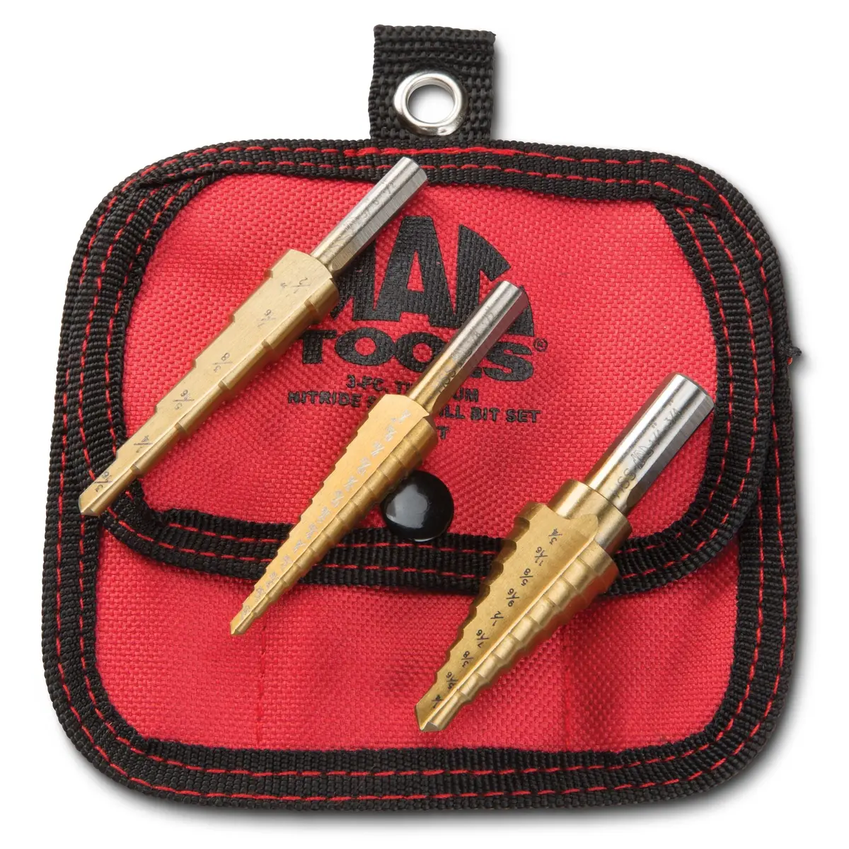 3-Pc. Titanium-Nitride Coated Step Drill Set 1
