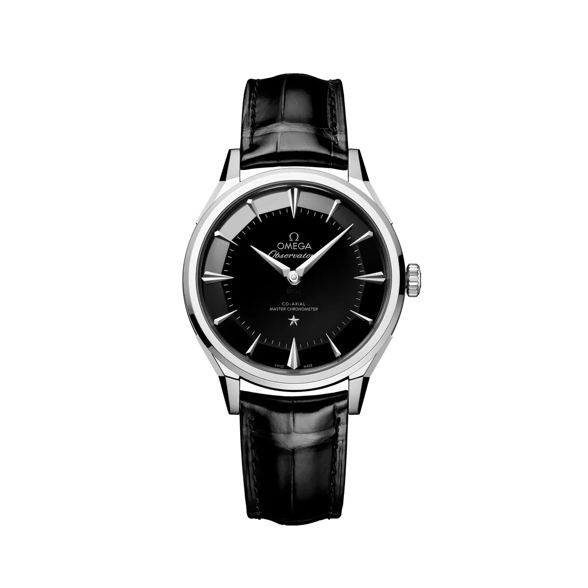 Constellation Observatory 39.4Mm - Black On Leather Strap 1