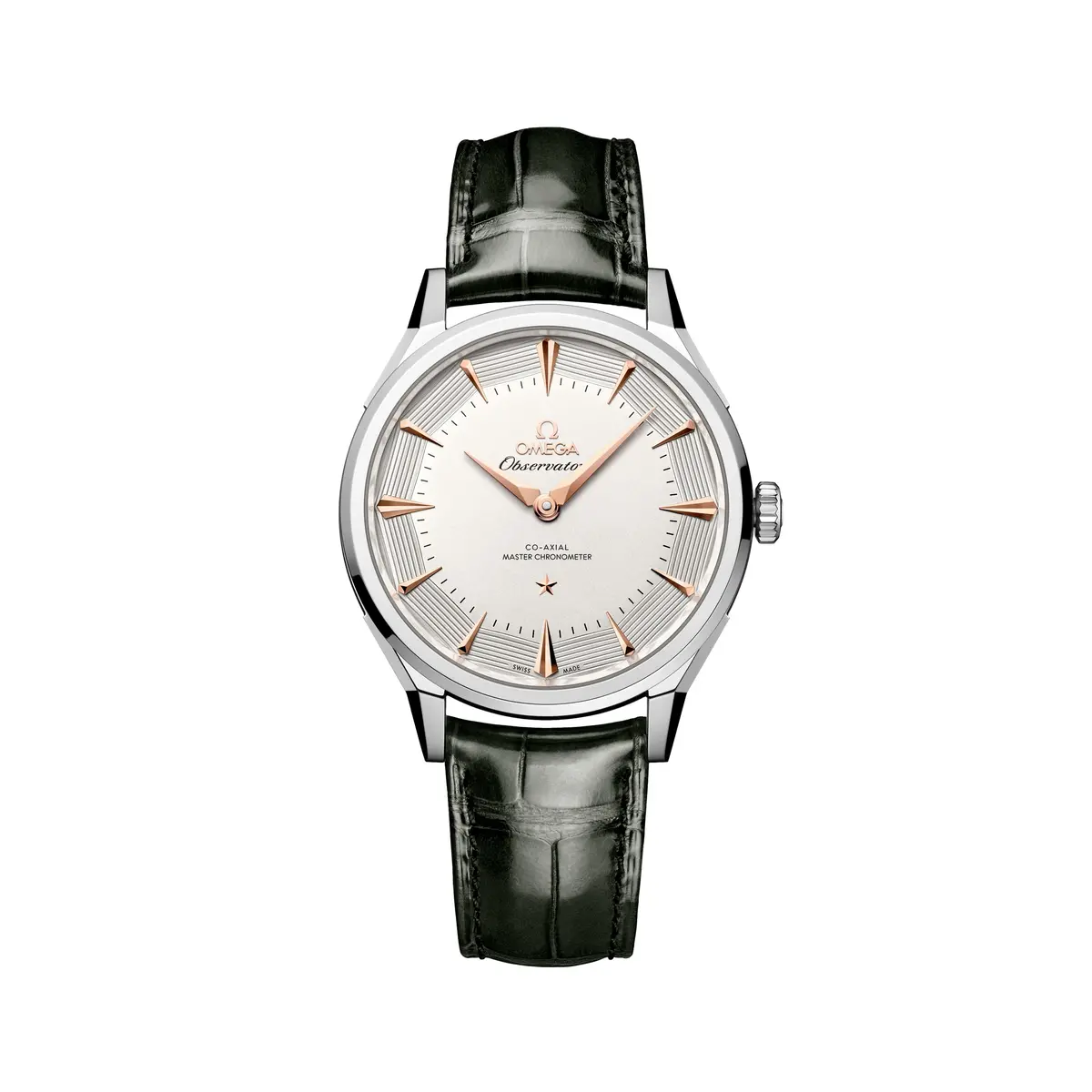 Constellation Observatory 39.4Mm - White, Sedna™ Gold Accents On Leather Strap 1