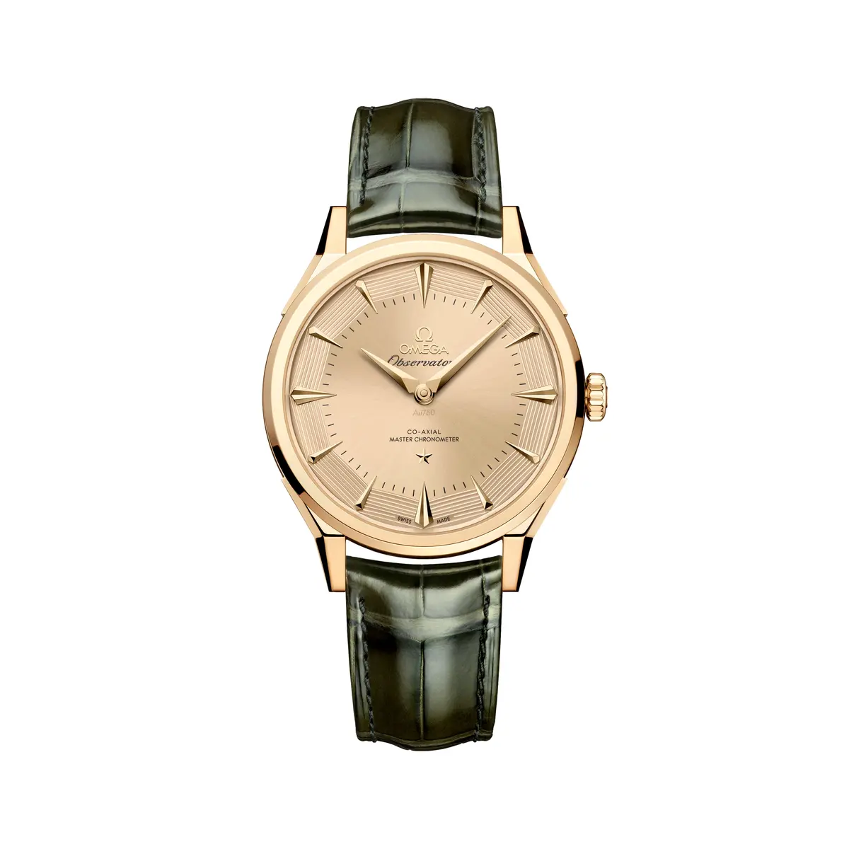 Constellation Observatory Moonshine™ Gold 39.4Mm - Gold On Leather Strap 1