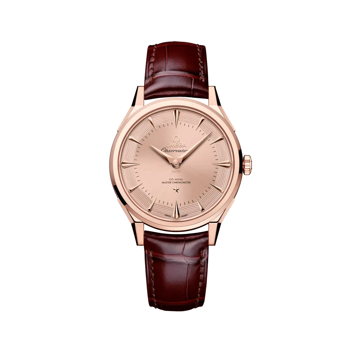 Constellation Observatory Sedna™ Gold 39.4Mm - Pink Gold On Leather Strap 1
