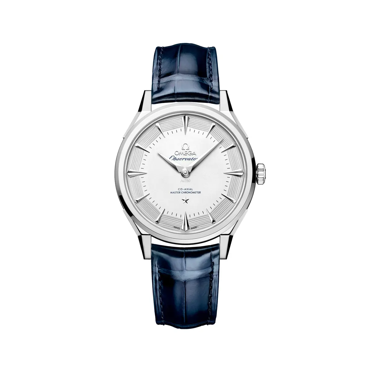 Constellation Observatory Canopus Gold™ 39.4Mm - Silver On Leather Strap 1