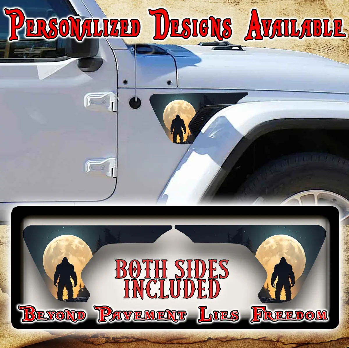 Bigfoot Cabin Fender Vent For The Jl Or Jt 2018 Or Newer 148 1