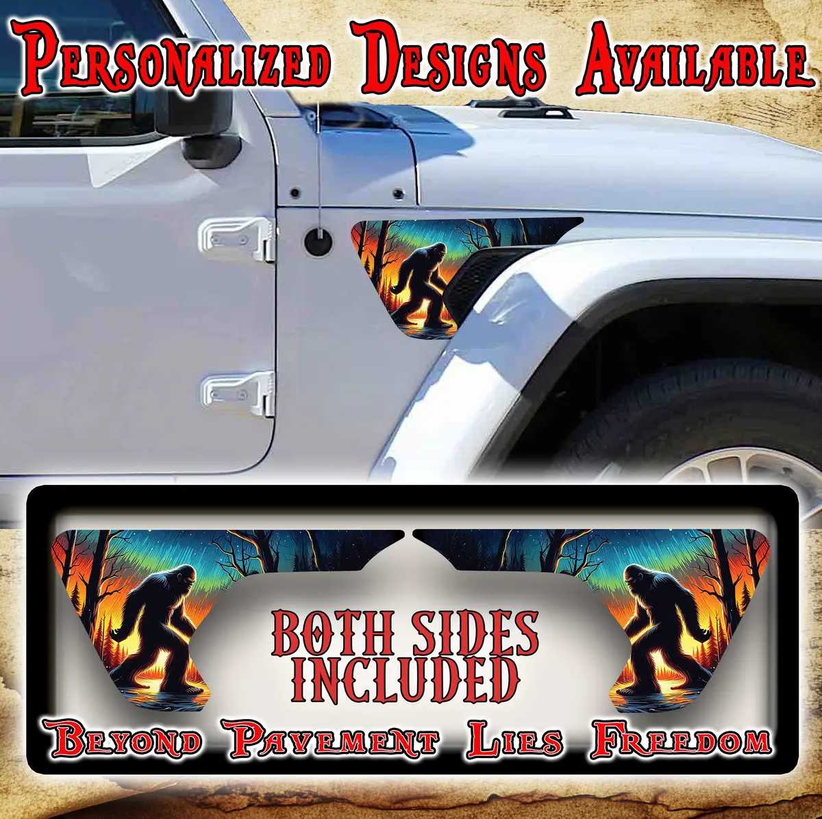 Bigfoot Cabin Fender Vent For The Jl Or Jt 2018 Or Newer 150 1