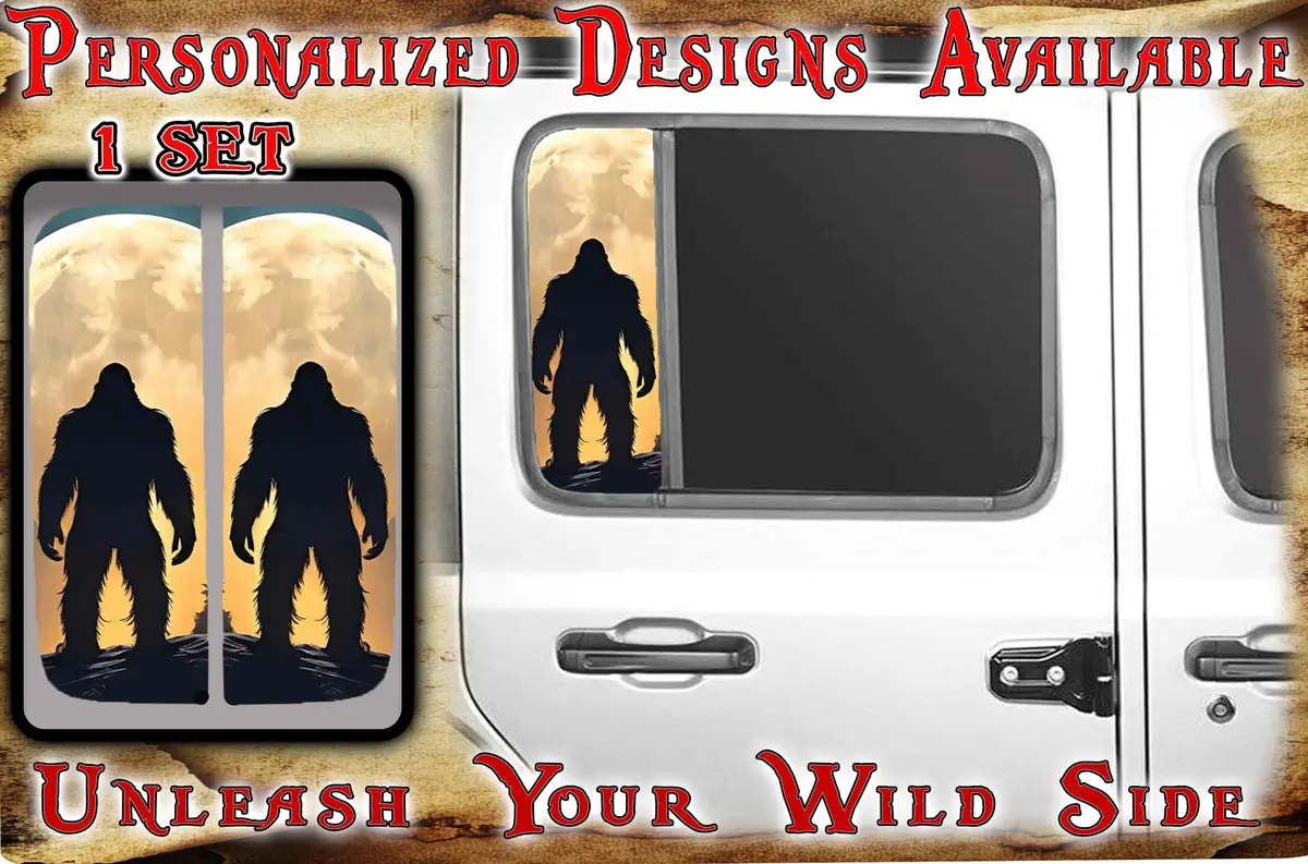 Side Door Window Decal Bigfoot Moon 150 1