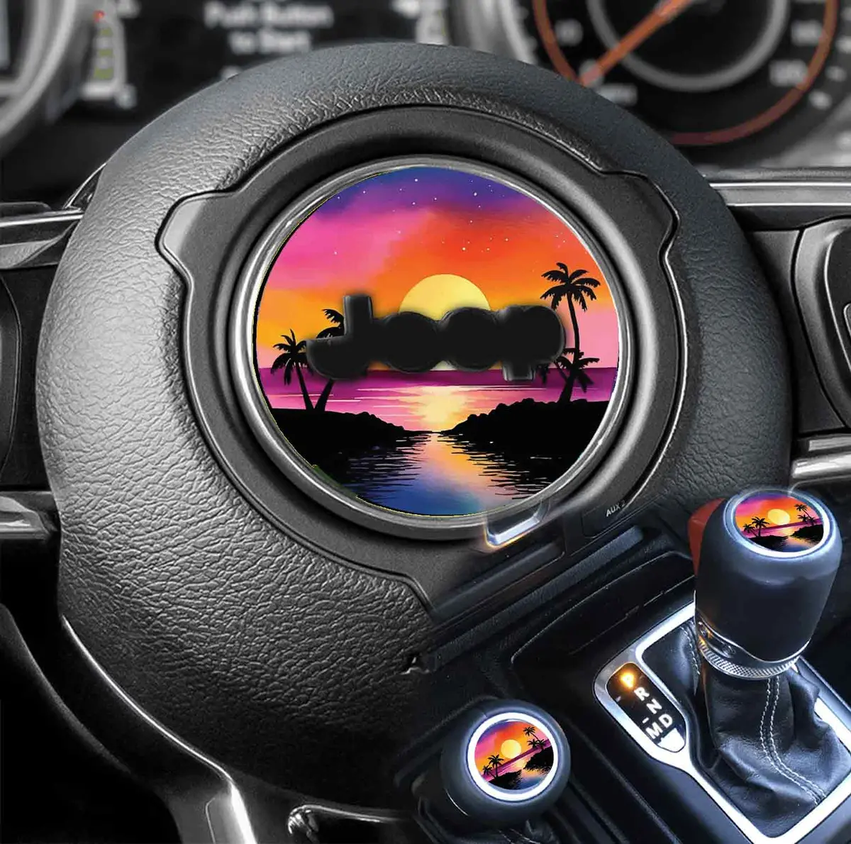 Beach Steering Wheel Decal 152 1