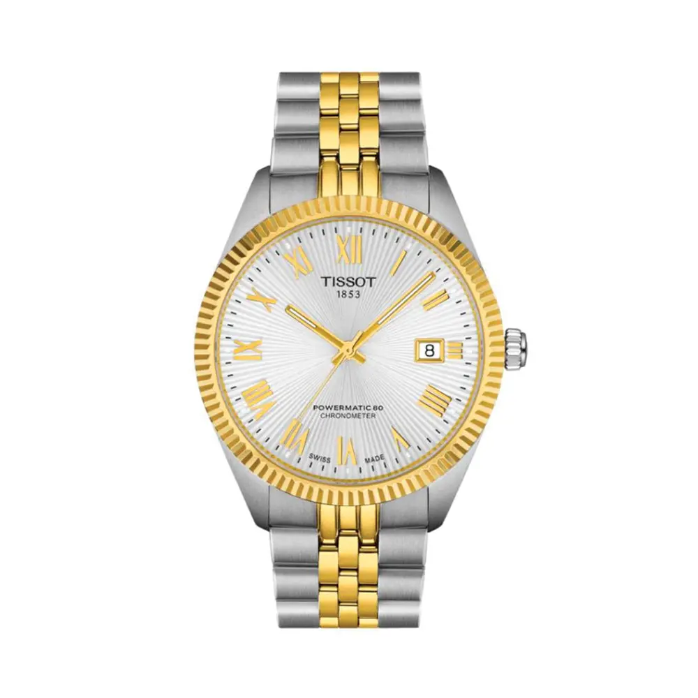 Ballade Powermatic 80 Cosc Two-Tone 39Mm - Silver On Bracelet 1