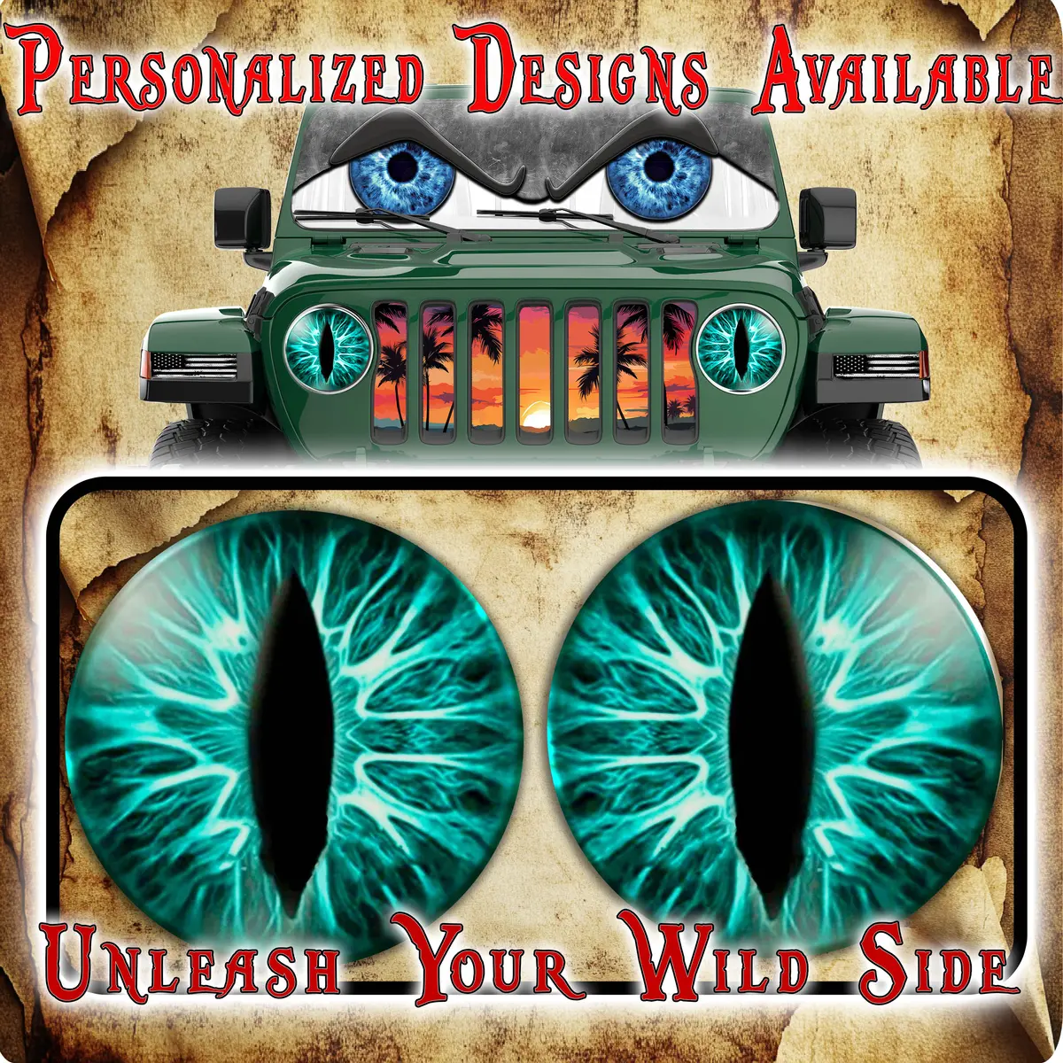 Teal Eyes For The Headlight Decals 163 1