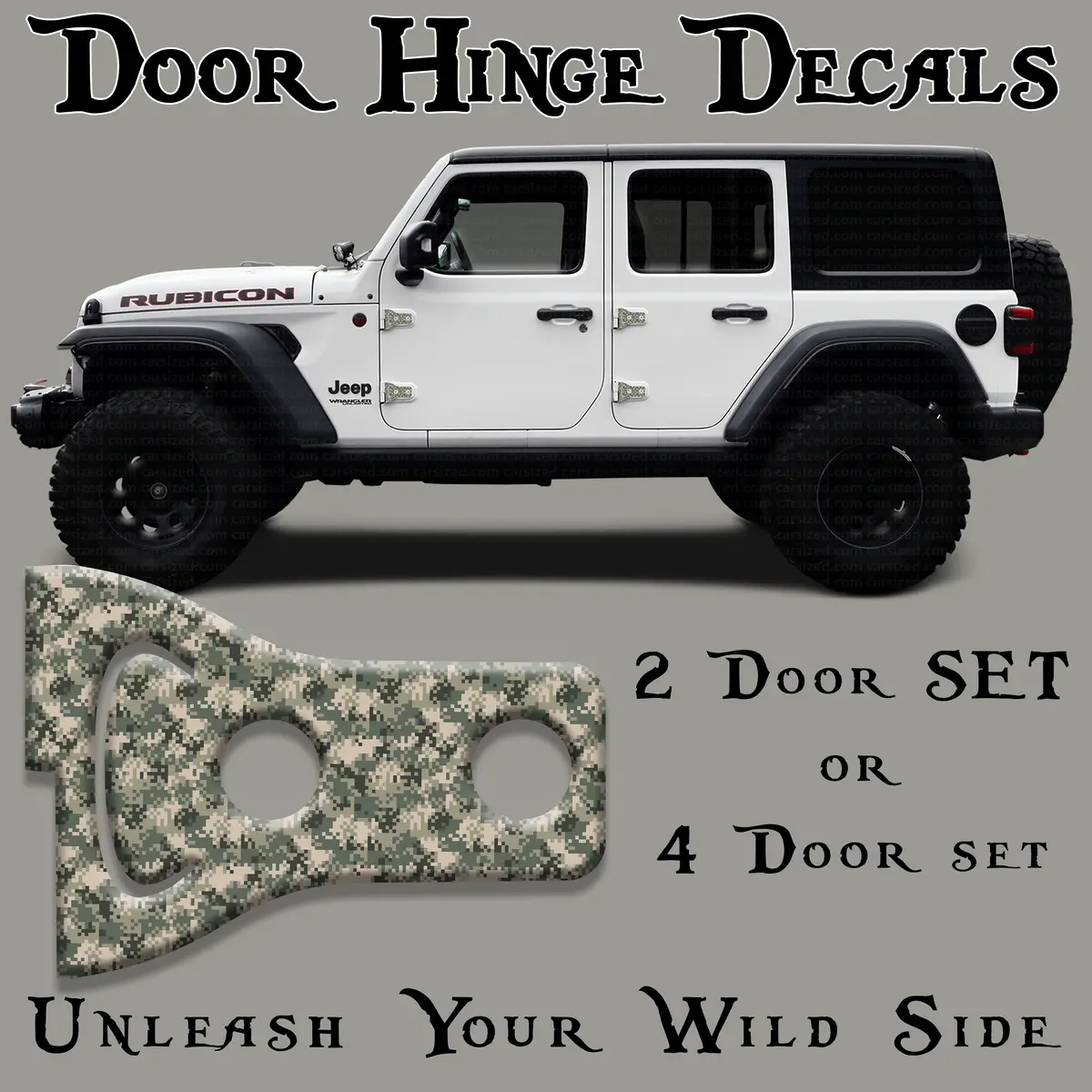 Camo Door Hinge Decals 16 1