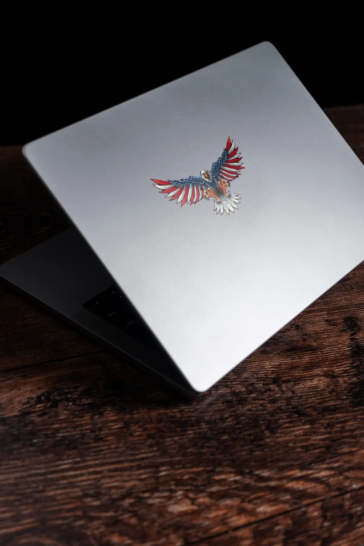 Flying Eagle Flag Window Sticker 1