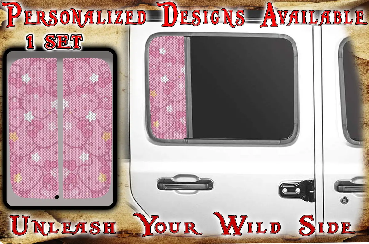 Side Door Window Decal Kitty 177 1