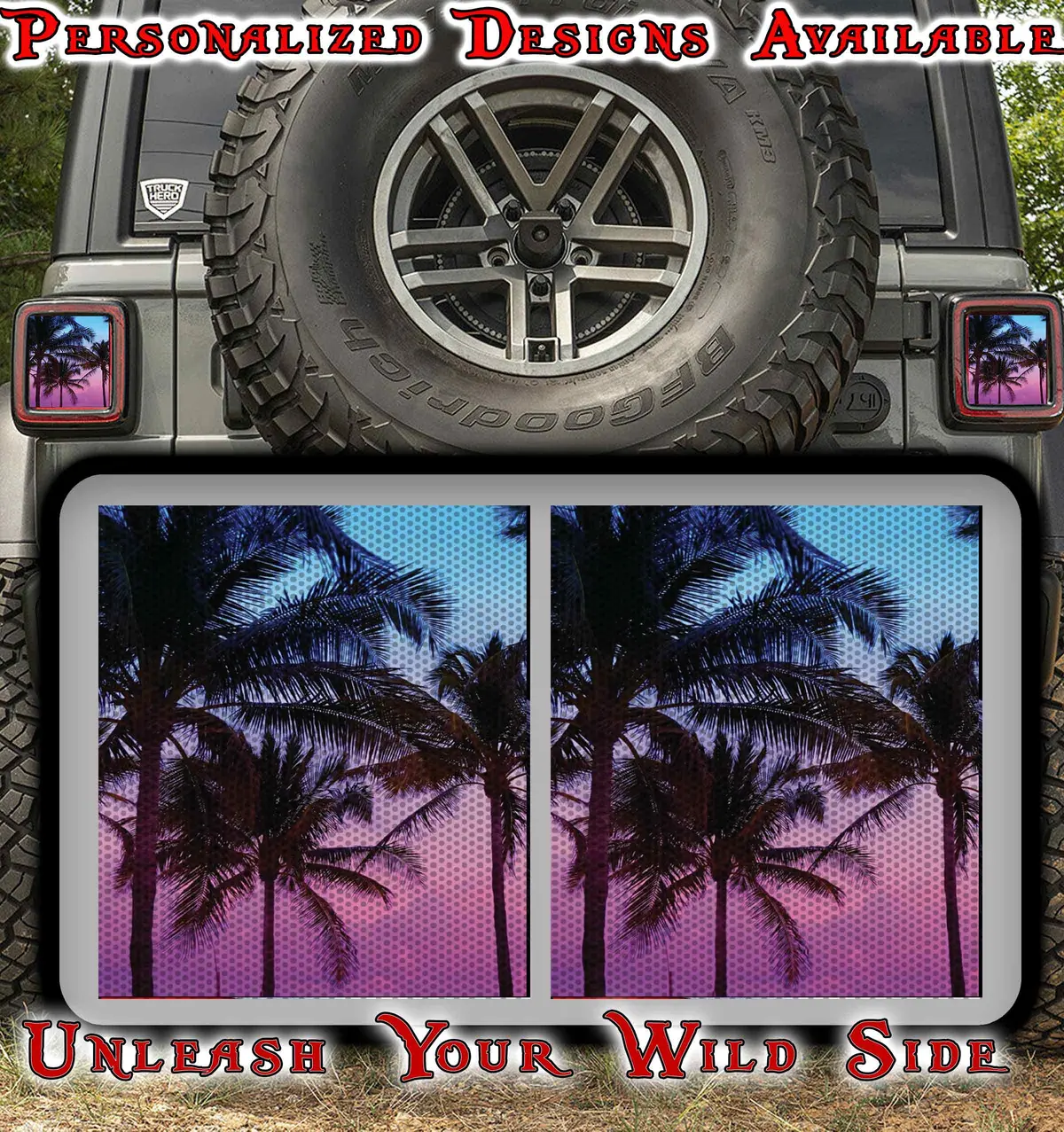 Island Palms Taillights Cover Decal 17 1