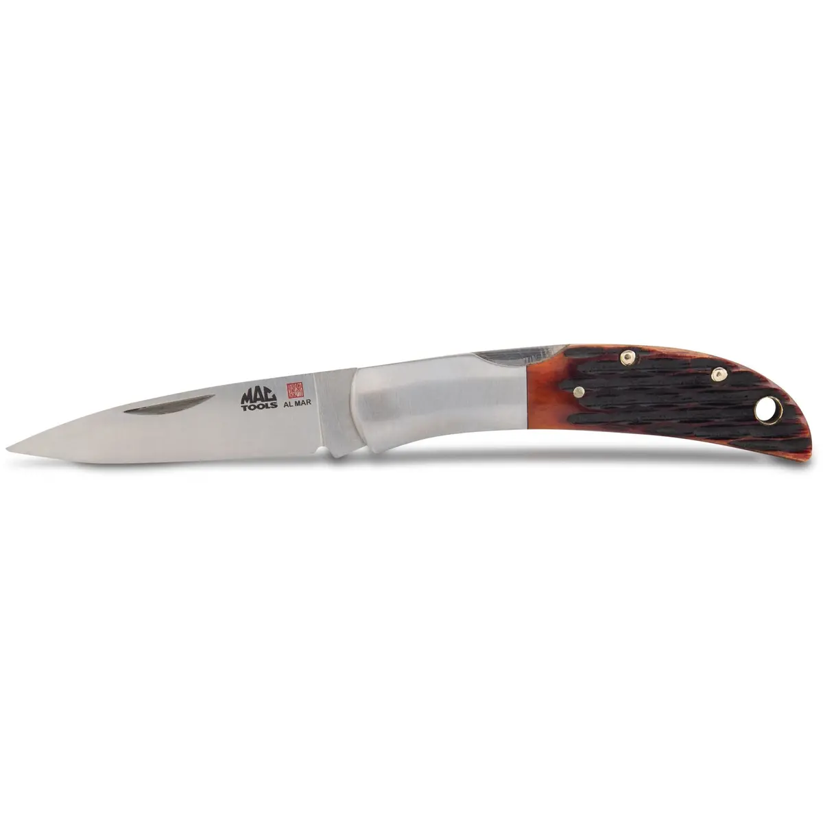 Mac Tools® Al Mar® Honey Jigged Bone Hawk™ Classic Folding Knife 2.5" 1