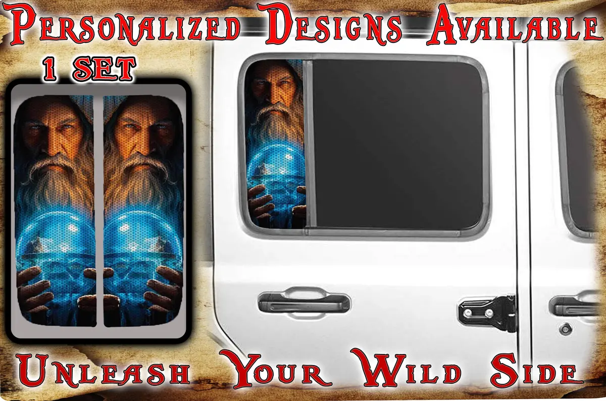 Warlock Side Door Window Decal 186 1