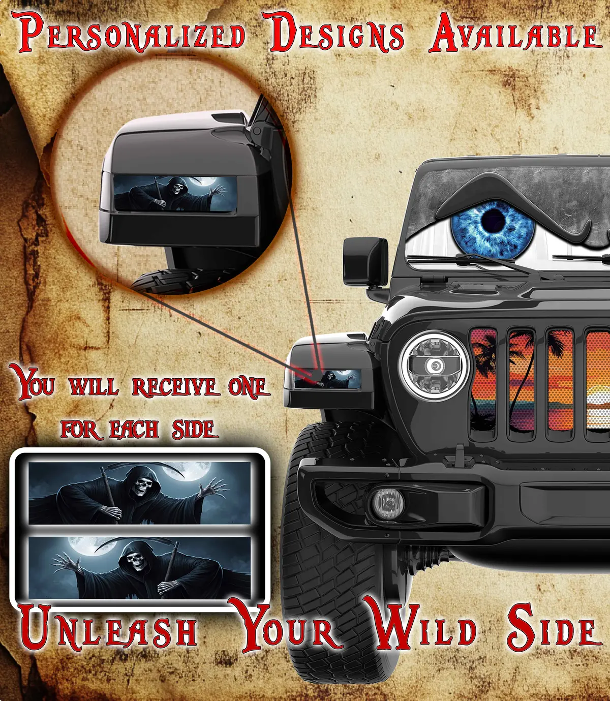 Grim Reaper Jl And Gladiator Turn Signal Decal 18 1