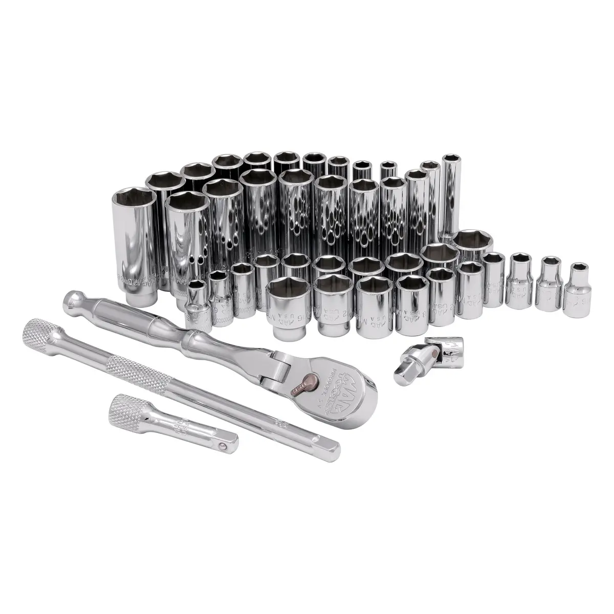 44-Pc. Deluxe Socket Set 1/4” Drive 1