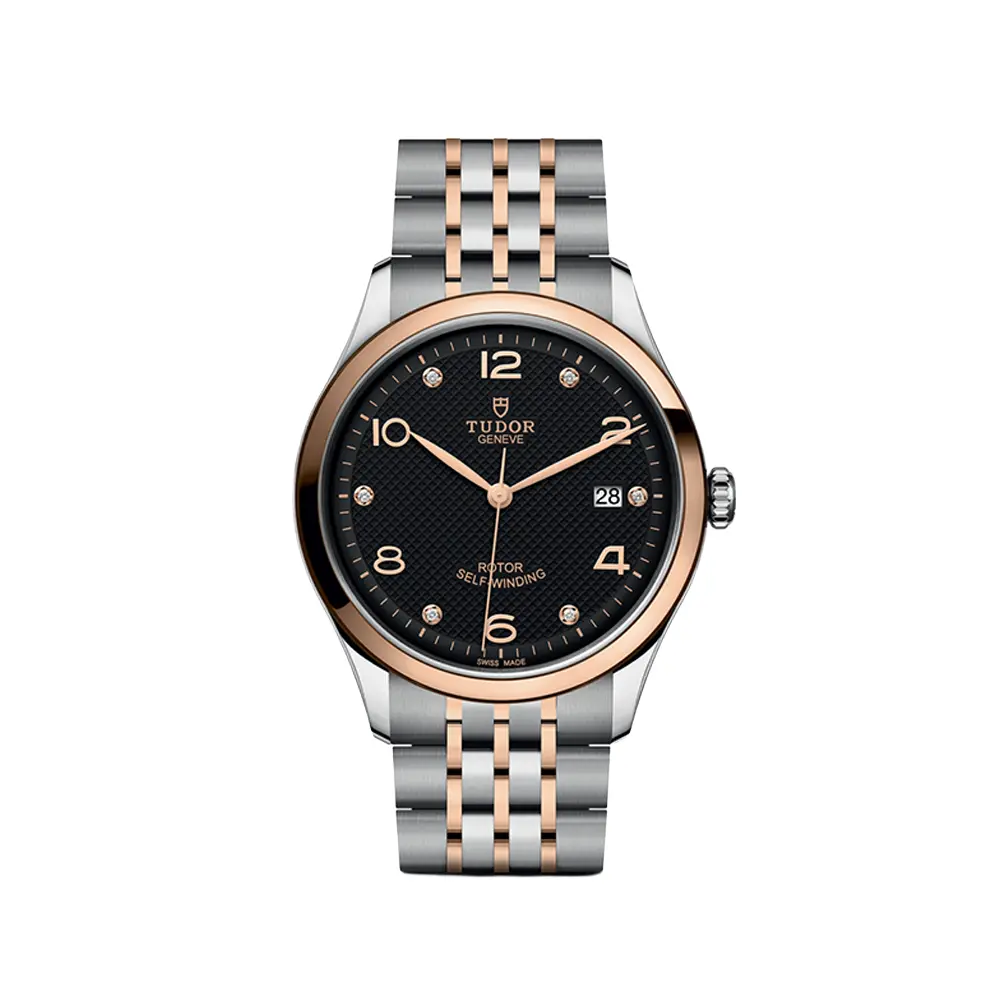 1926 Rose Gold Two-Tone 39Mm - Black, Diamond-Set On Bracelet 1