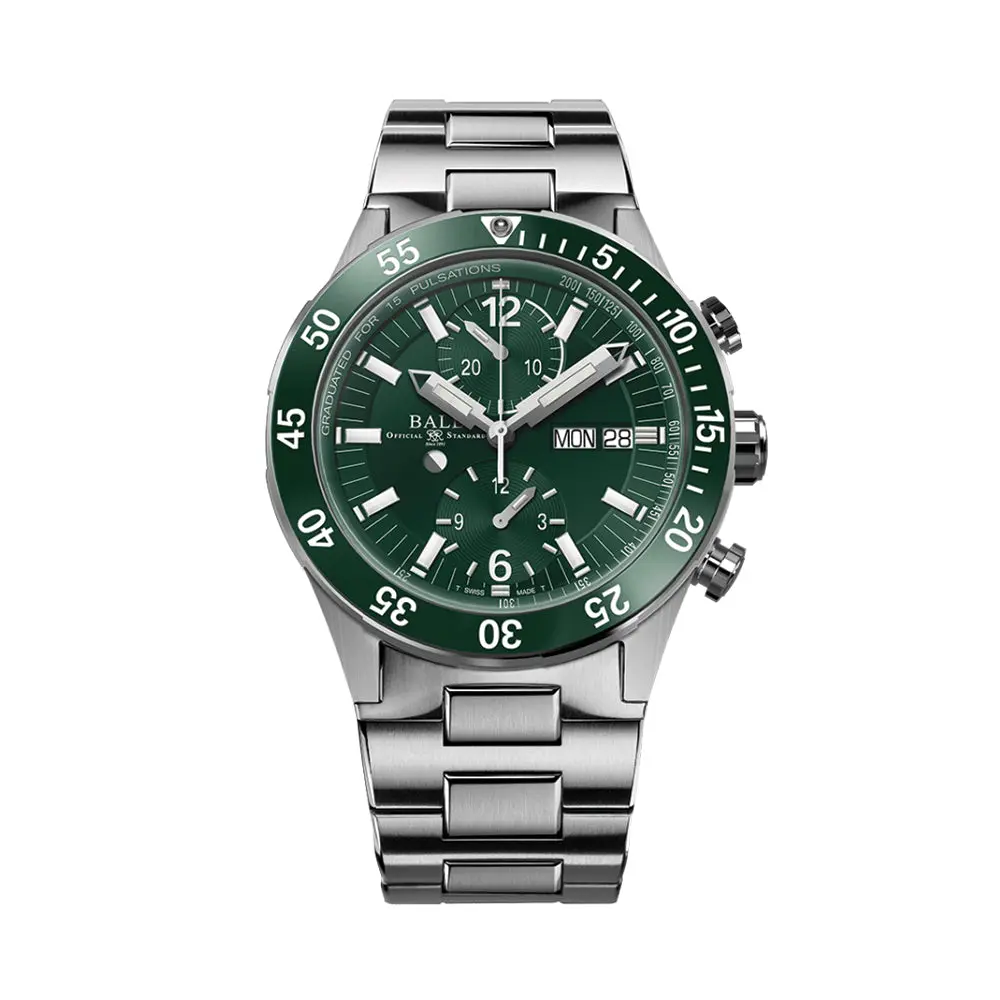 Roadmaster Rescue Chronograph 42Mm - Green On Bracelet 1