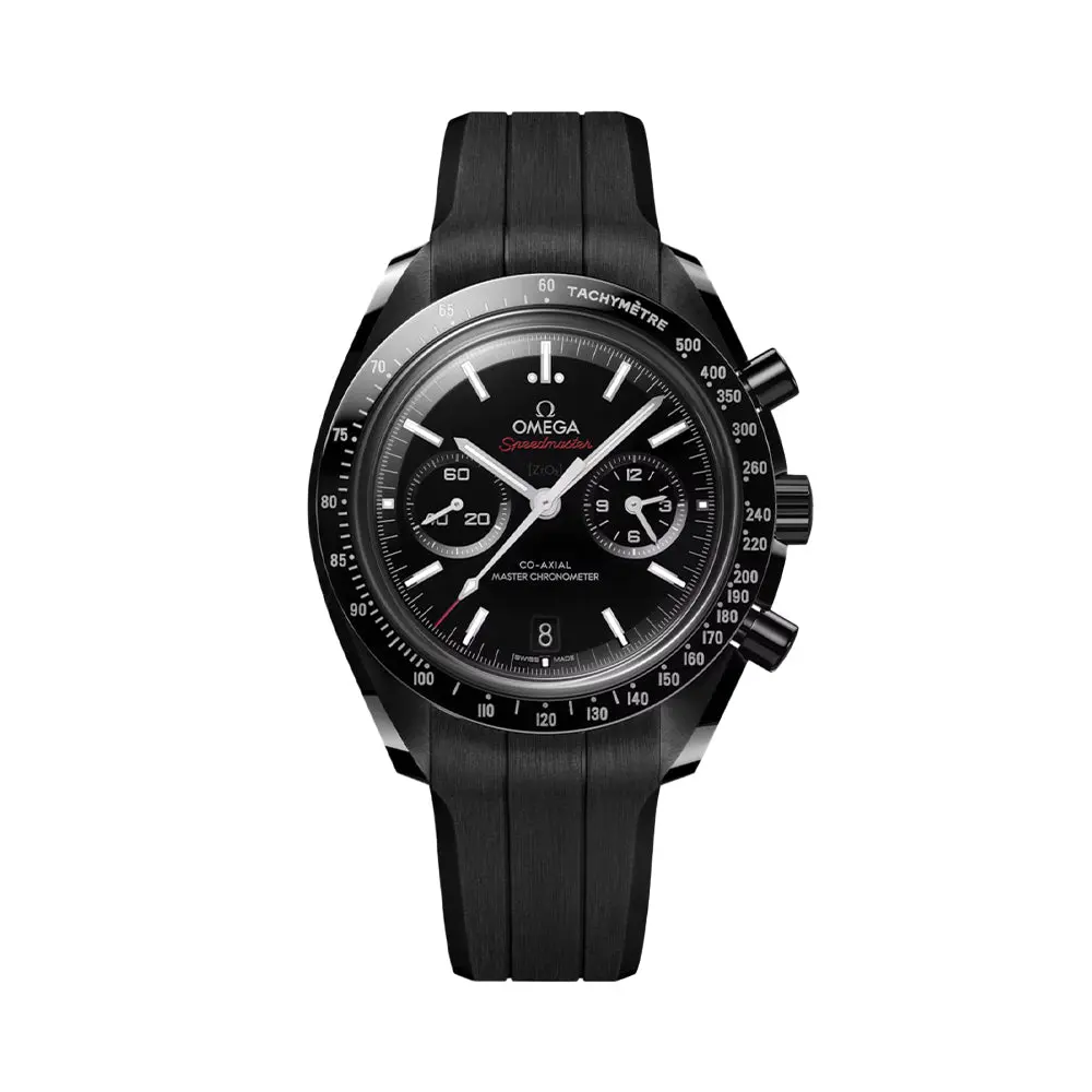 Speedmaster Dark Side Of The Moon Black Ceramic 44.25Mm - Black On Rubber Strap 1