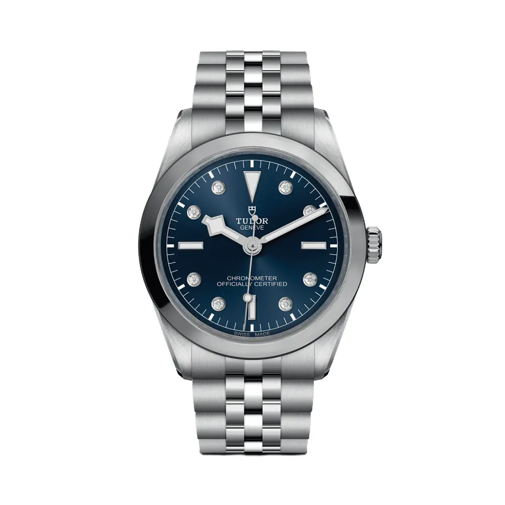 Black Bay One 36Mm - Blue, Diamond-Set On Bracelet 1