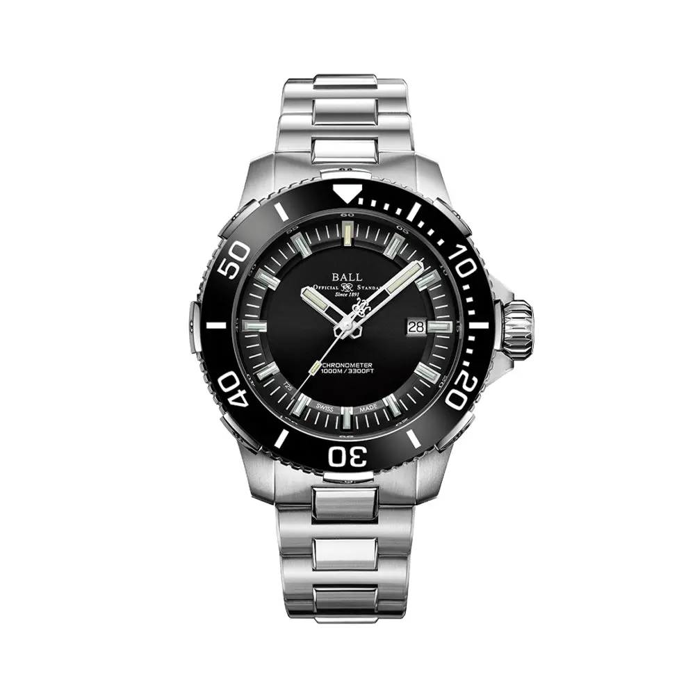 Engineer Hydrocarbon Deepquest 42Mm - Black W/ Ceramic Bezel On Bracelet 1