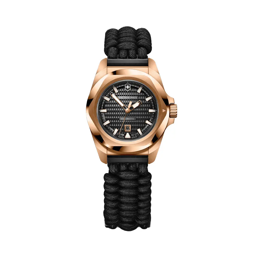 I.N.O.X. Pvd 5N Gold-Tone 32Mm - Black On Nylon Strap 1