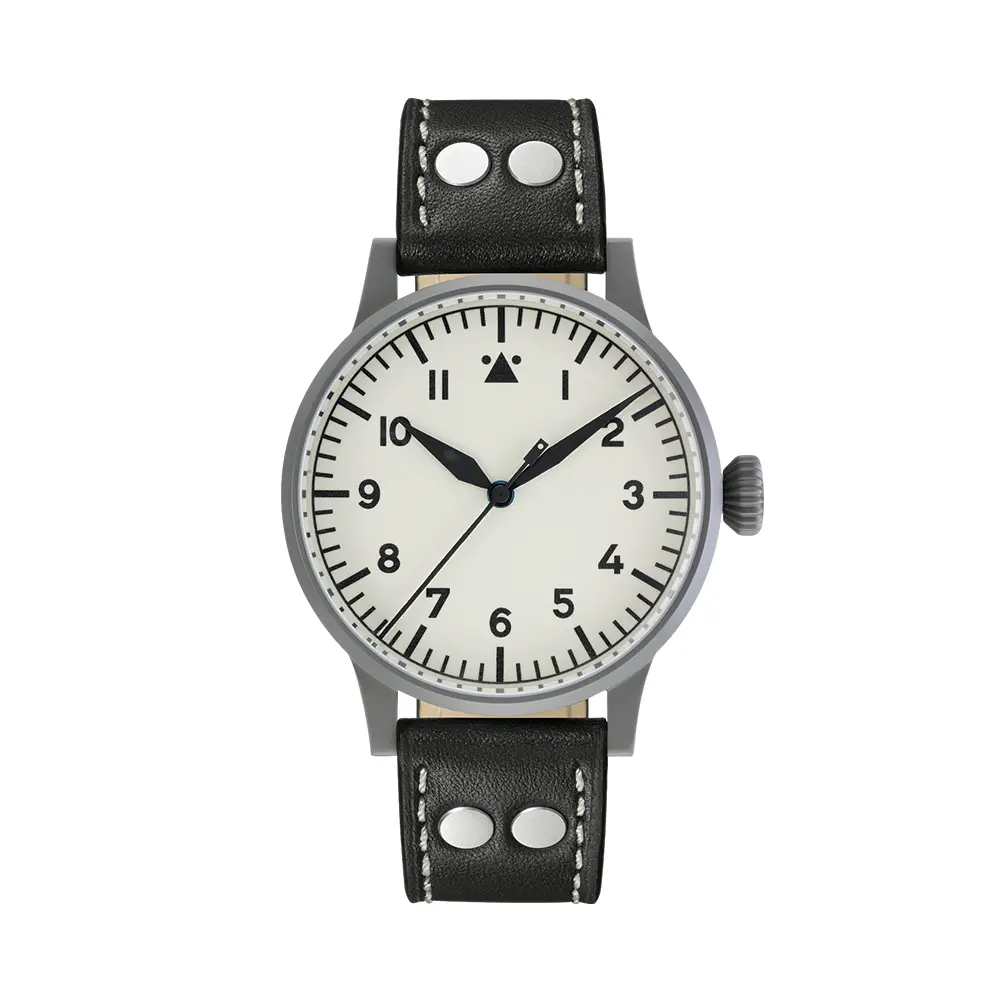 Pilot Watch Original Venedig 42Mm - White On Leather Strap 1
