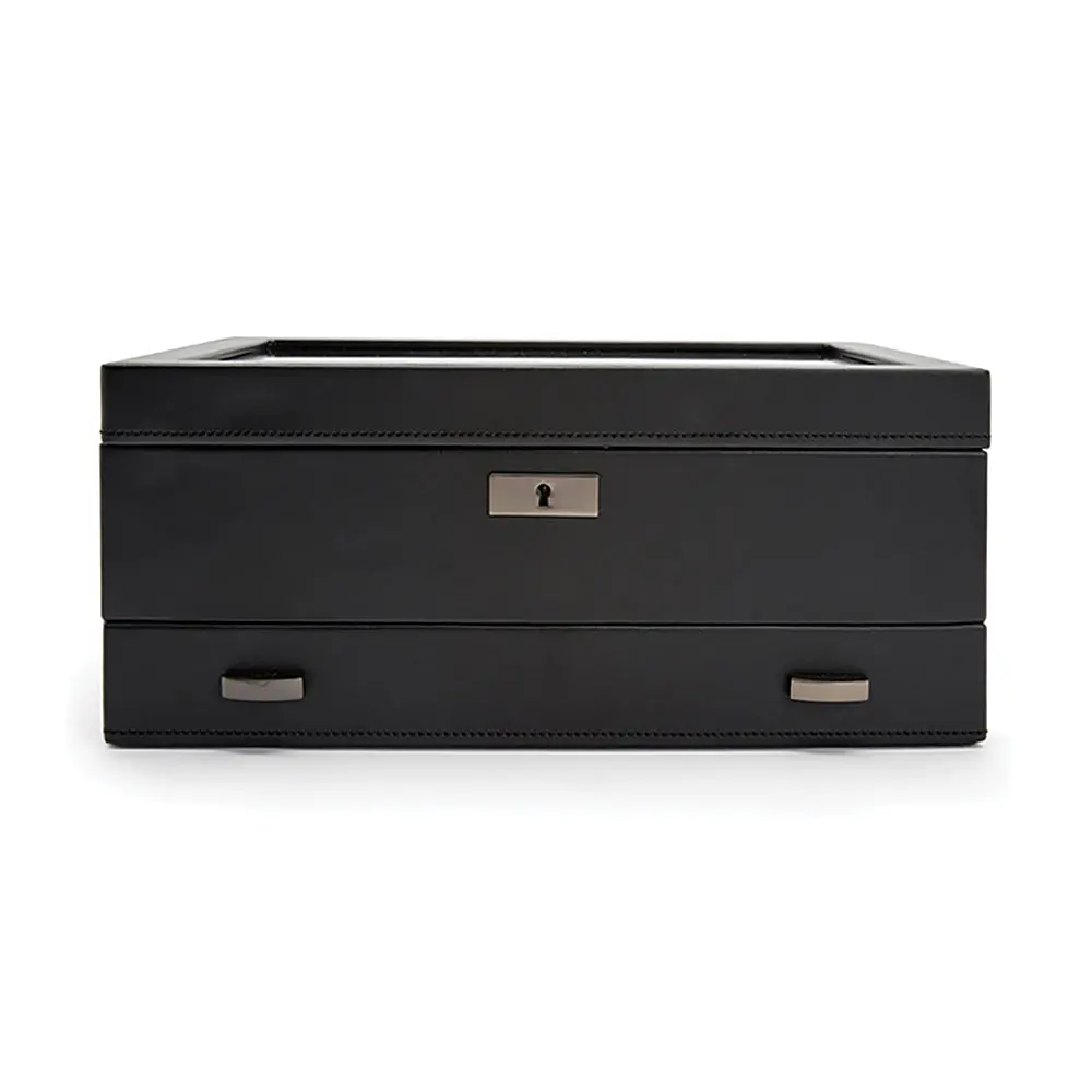 Axis 10 Piece Watch Box With Drawer - Powder Coat 1