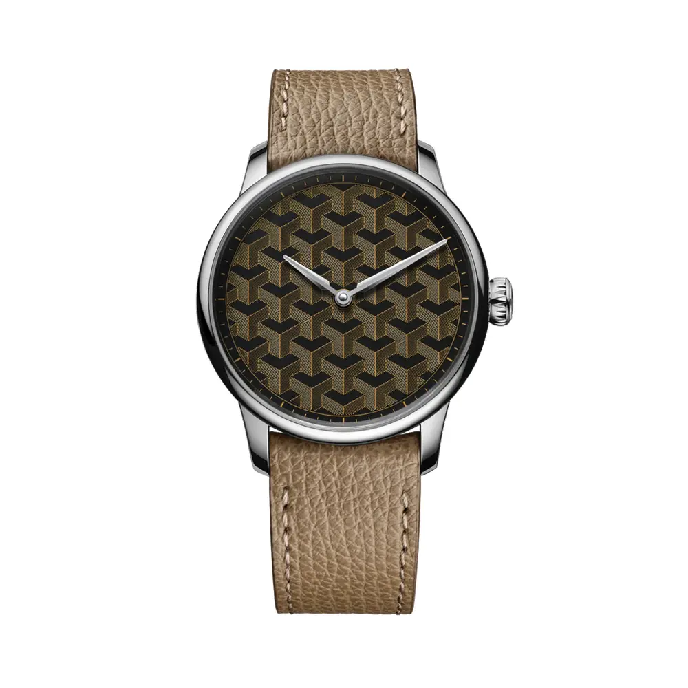 Fil D’Or Louis Erard X Wire Art Limited Edition 39Mm - Brown On Leather Strap 1