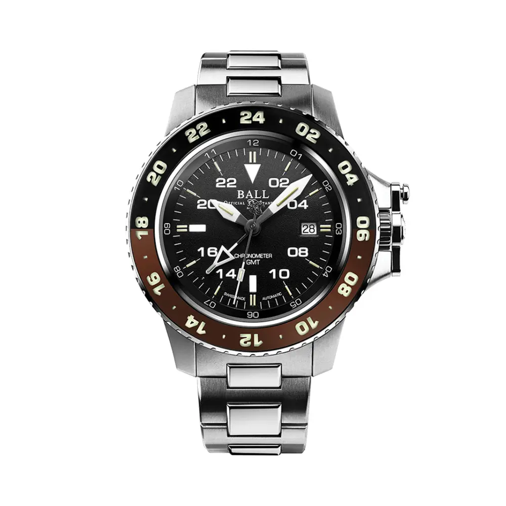 Engineer Hydrocarbon Aerogmt Ii 42Mm - Black/Brown Bezel On Bracelet 1