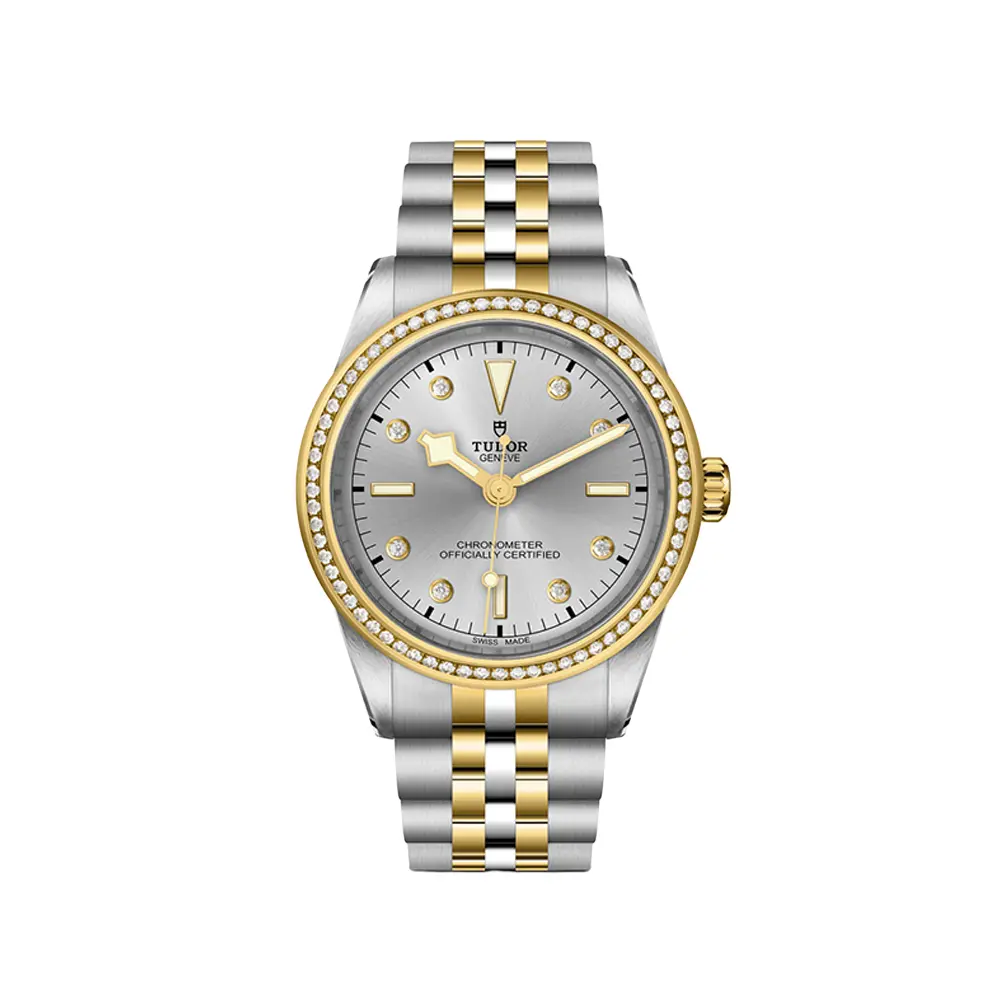 Black Bay One S&G 39Mm - Silver, Diamond-Set And Diamond Bezel On Bracelet 1