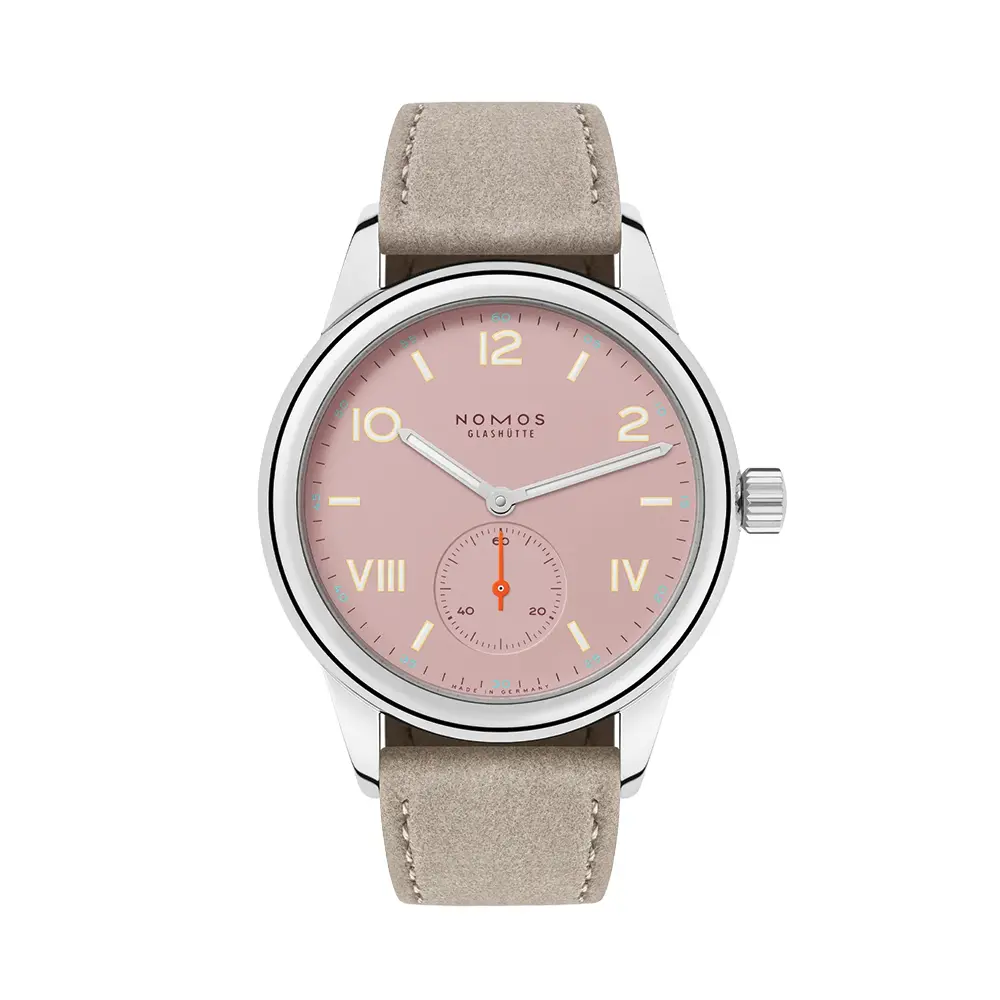 Club Campus Steel Back 36Mm - Rose On Leather Strap 1