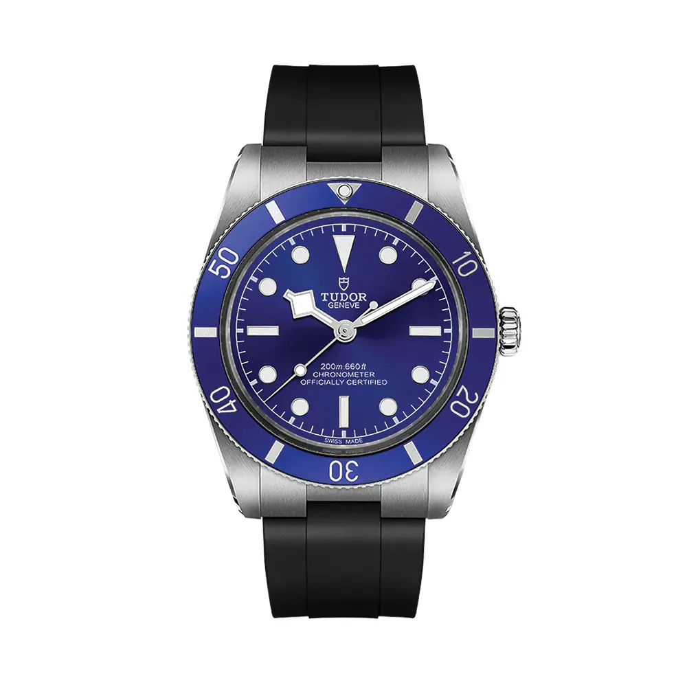 Black Bay 54 37Mm - Blue On Rubber Strap 1