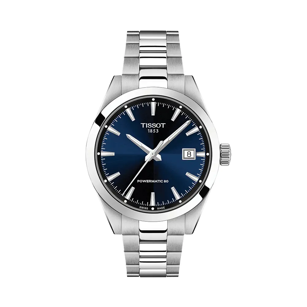 Gentleman 38Mm - Blue On Bracelet 1