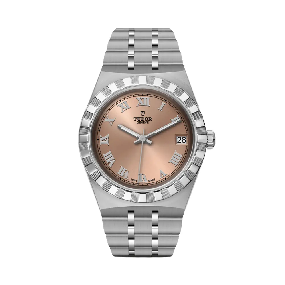 Tudor Royal 34Mm - Salmon On Bracelet 1