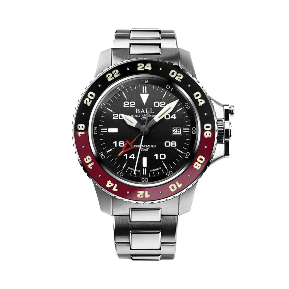 Engineer Hydrocarbon Aerogmt Ii 42Mm - Black/Red Bezel On Bracelet 1