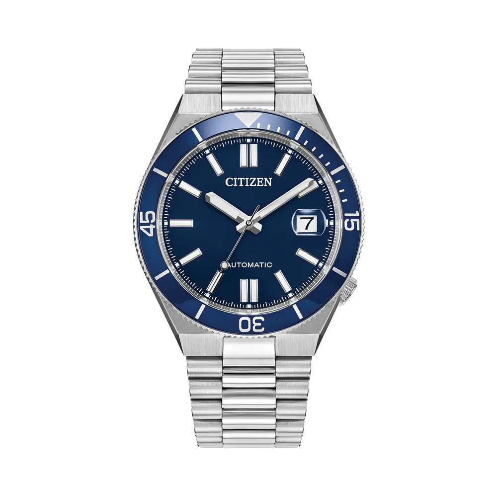 Tsuyosa Shore Automatic 40Mm - Blue On Bracelet 1