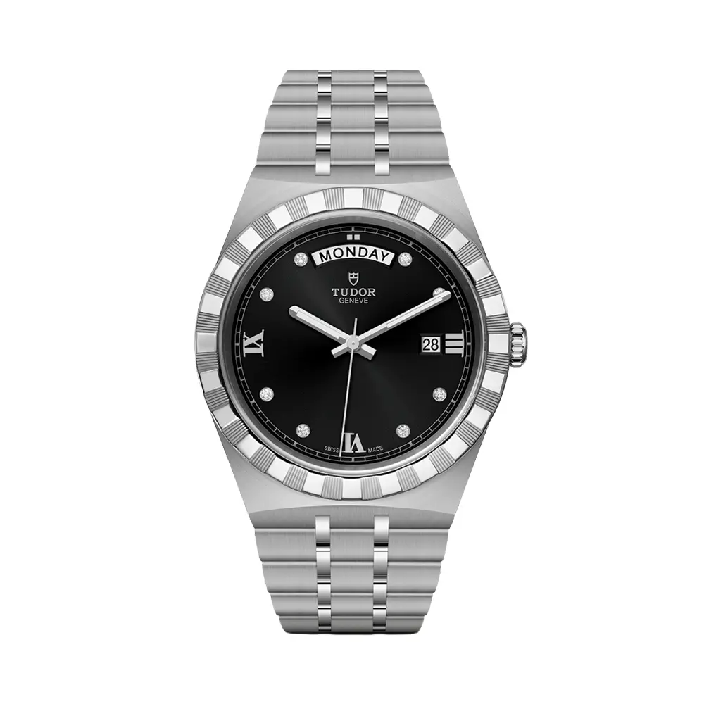Tudor Royal Day/Date 41Mm - Black, Diamond-Set On Bracelet 1