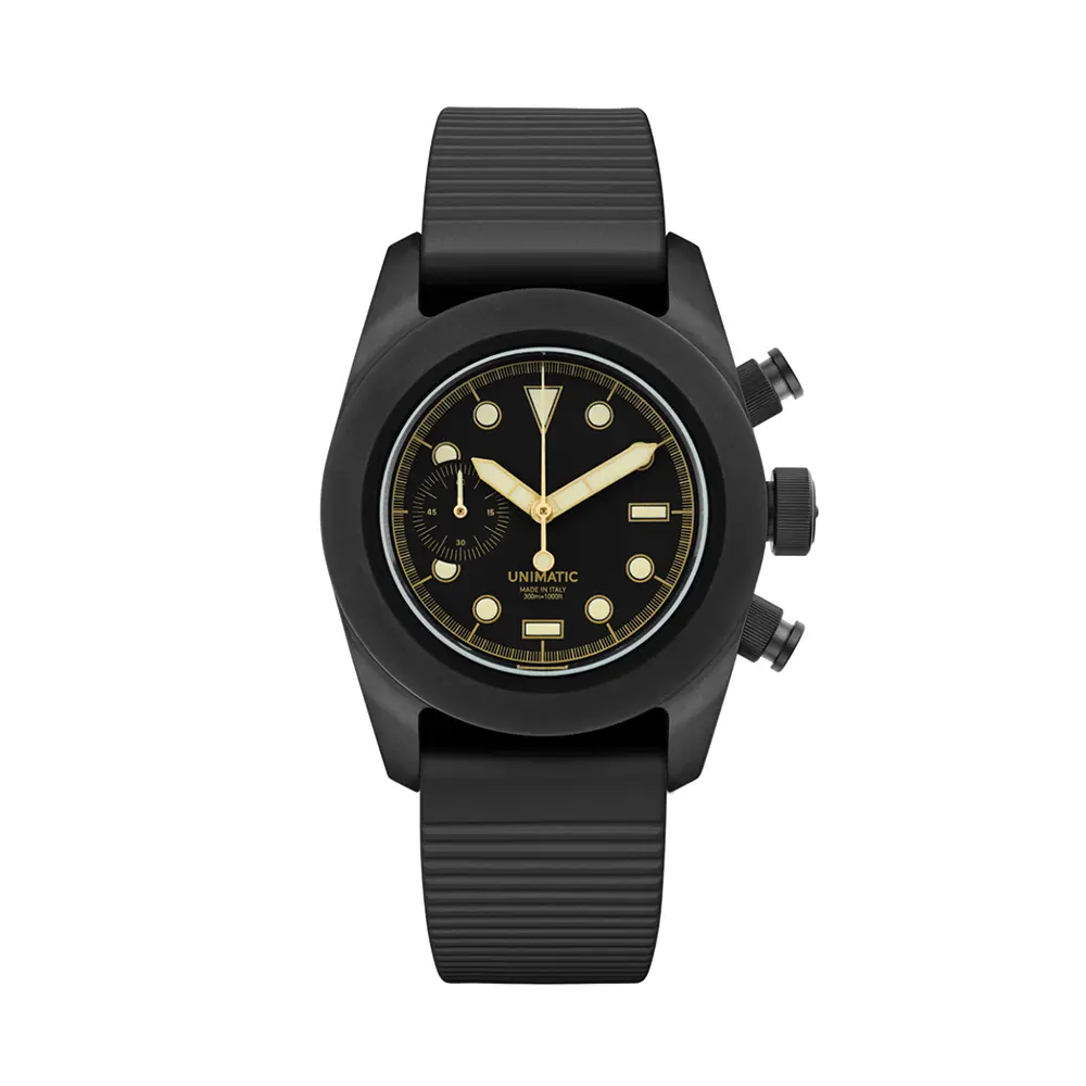 Modello Tre U3fb-Rops Chronograph Limited Edition 40Mm - Black On Rubber Strap 1
