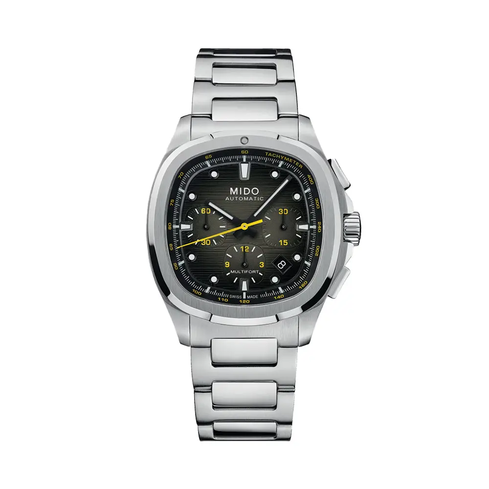 Multifort Tv Chronograph Special Edition 42Mm - Grey On Bracelet W/ Extra Fabric Strap 1