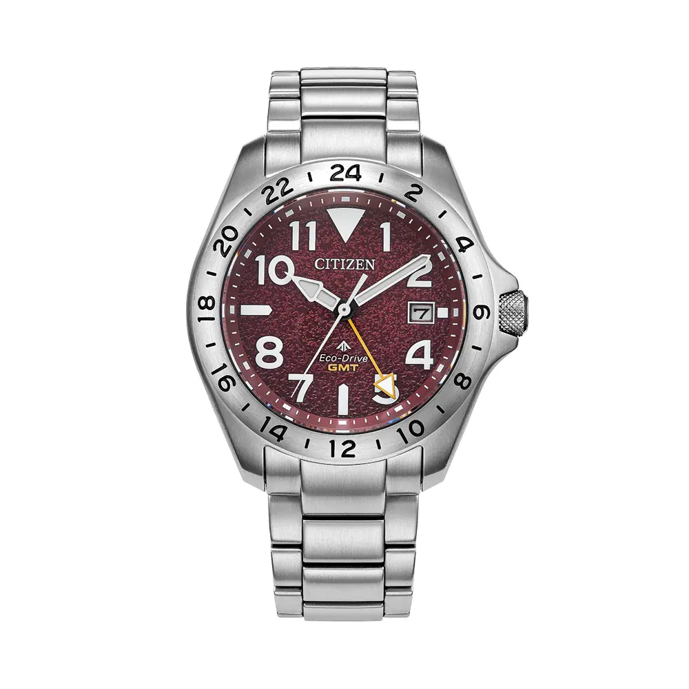 Promaster Land Gmt 39.5Mm - Red On Bracelet 1