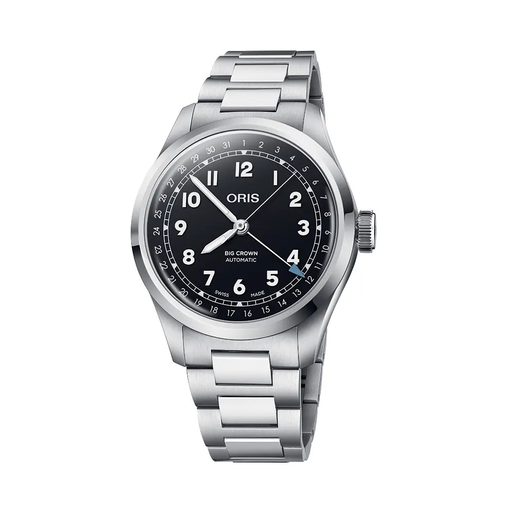 Big Crown Pointer Date 40Mm - Black On Bracelet 1