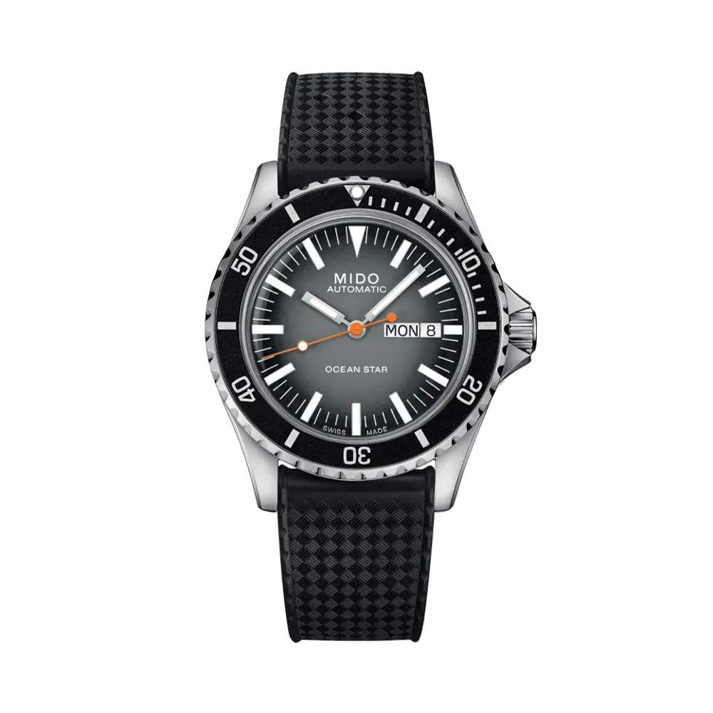 Ocean Star Tribute 40.5Mm - Grey On Rubber Strap 1