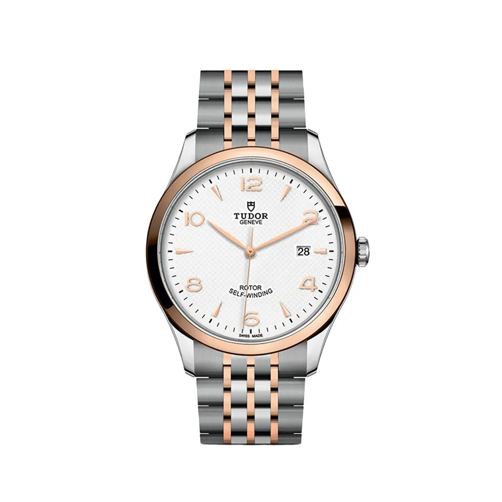 1926 Rose Gold Two-Tone 41Mm - White On Bracelet 1