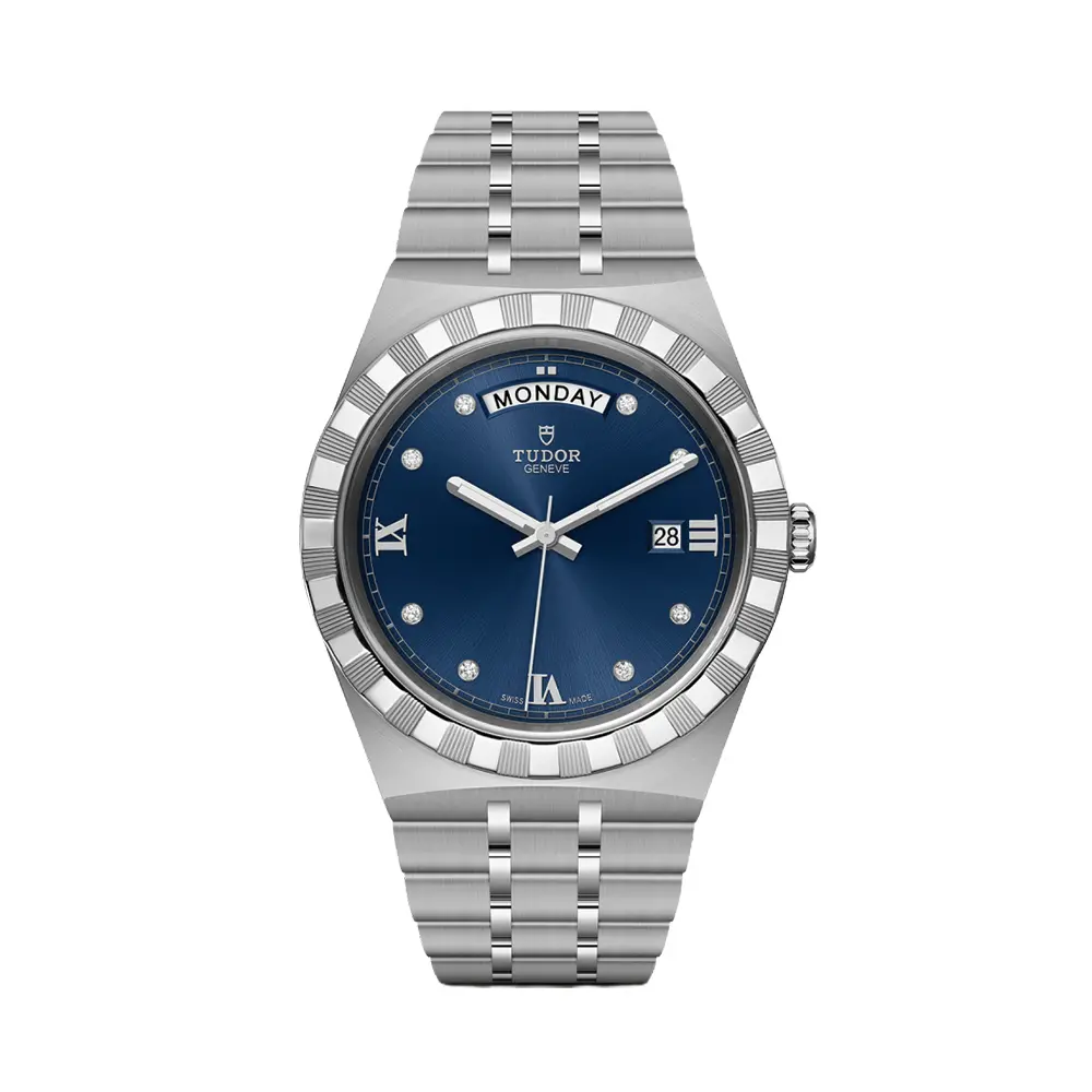 Tudor Royal Day/Date 41Mm - Blue, Diamond-Set On Bracelet 1