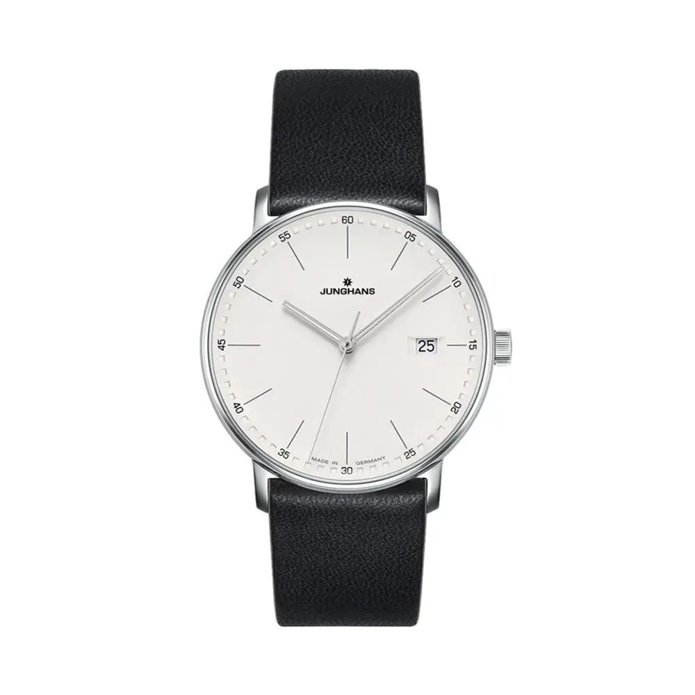 Form Quartz 39.3Mm - Silver On Leather Strap 1