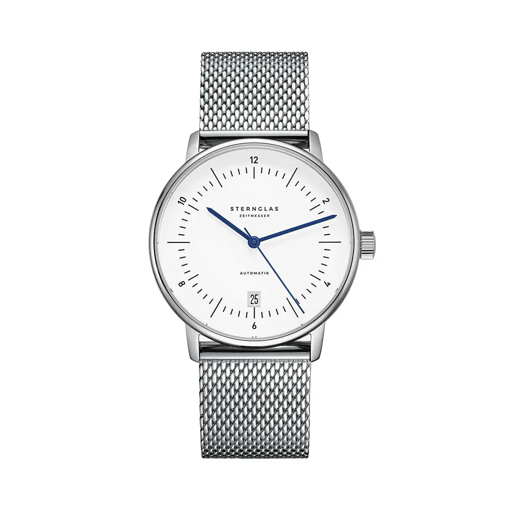 Naos Automatic 38Mm - White On Bracelet 1