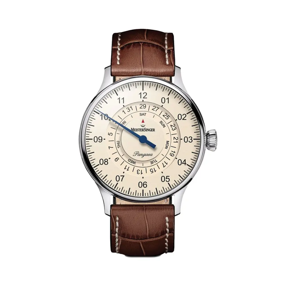 Pangaea Day Date 40Mm - Ivory On Leather Strap 1